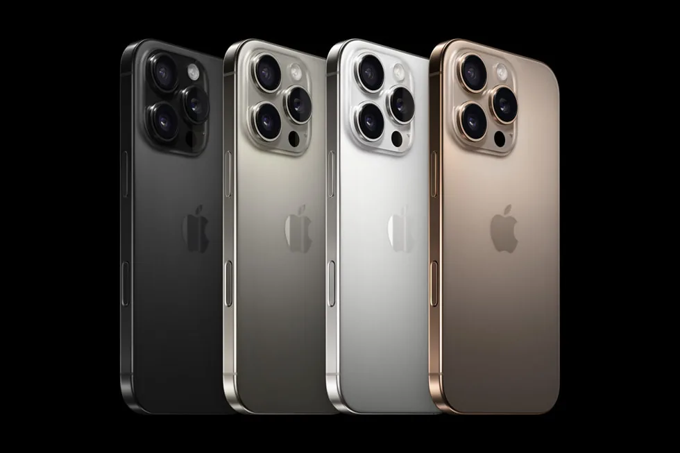 Линейка iPhone 16 Pro — официальное изображение производителя