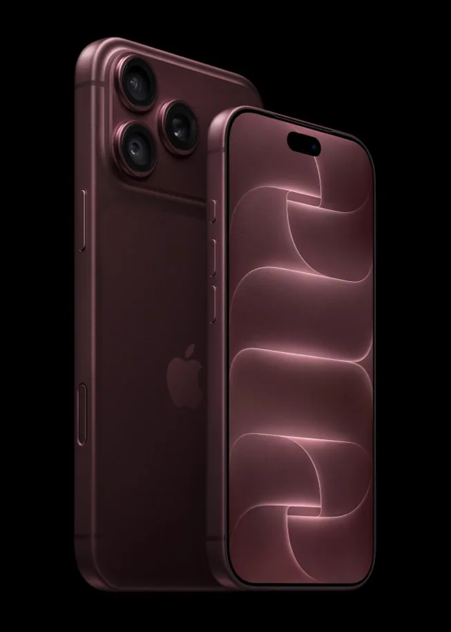 iPhone 18 Pro и iPhone 18 Pro Max в цвете burgundy — изображение Apple